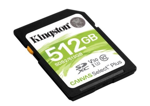 Kingston Karta pamięci SD 512GB Canvas Select Plus Kingston Karta pamięci SD 512GB Canvas Select Plus
