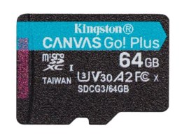 Kingston Karta pamięci microSD 64GB Canvas Go! Plus 170/70MB/s
