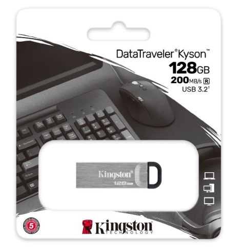 Kingston Pendrive Kyson DTKN/128 USB 3.2 Gen1 Kingston Pendrive Kyson DTKN/128 USB 3.2 Gen1