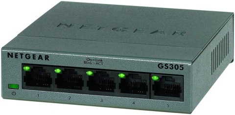 Netgear Przełącznik niezarządzalny GS305 5-port 5xGE Netgear Przełącznik niezarządzalny GS305 5-port 5xGE