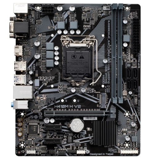 Gigabyte Płyta główna H410M H V2 s1200 2DDR4 HDMI/D-SUB M.2 mATX Gigabyte Płyta główna H410M H V2 s1200 2DDR4 HDMI/D-SUB M.2 mATX