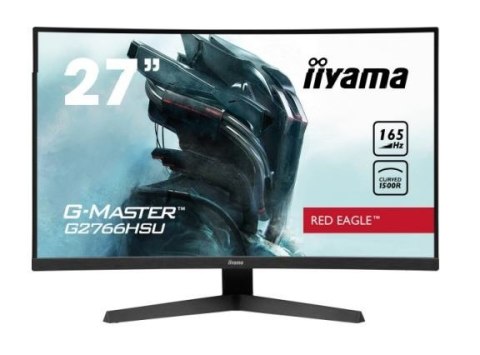 IIYAMA Monitor 27 cali G2766HSU-B1 VA,165HZ,1500R,1MS,DP,HDMIx2,USB,FreeSync IIYAMA Monitor 27 cali G2766HSU-B1 VA,165HZ,1500R,1MS,DP,HDMIx2,USB,FreeSync