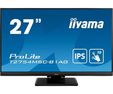 IIYAMA Monitor 27 cali T2754MSC-B1AG pojemnościowy 10PKT IPS powłoka AG IIYAMA Monitor 27 cali T2754MSC-B1AG pojemnościowy 10PKT IPS powłoka AG