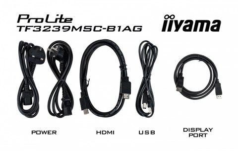 IIYAMA Monitor 32 cale TF3239MSC-B1AG,AMVA,HDMIx2,DP,RJ45,IP54,24/7,POJ.12p IIYAMA Monitor 32 cale TF3239MSC-B1AG,AMVA,HDMIx2,DP,RJ45,IP54,24/7,POJ.12p