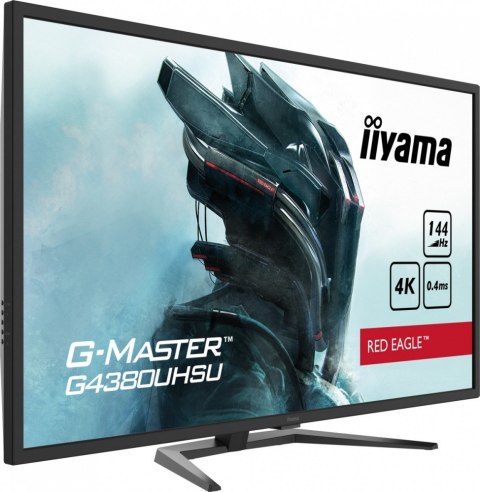 IIYAMA Monitor 43 cale G4380UHSU-B1 4K, VA, 2xHDMI, DP, 0,4ms, 550cd/m2, USB3.0 IIYAMA Monitor 43 cale G4380UHSU-B1 4K, VA, 2xHDMI, DP, 0,4ms, 550cd/m2, USB3.0