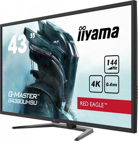 IIYAMA Monitor 43 cale G4380UHSU-B1 4K, VA, 2xHDMI, DP, 0,4ms, 550cd/m2, USB3.0 IIYAMA Monitor 43 cale G4380UHSU-B1 4K, VA, 2xHDMI, DP, 0,4ms, 550cd/m2, USB3.0