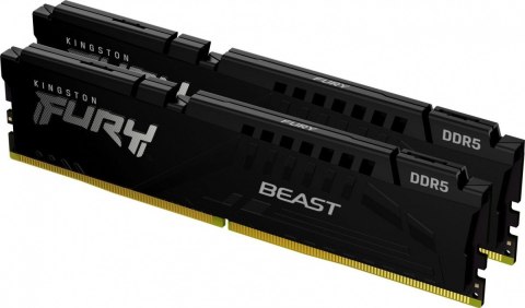 Kingston Pamięć DDR5 Fury Beast 64GB(2*32GB)/5200 CL40 czarna Kingston Pamięć DDR5 Fury Beast 64GB(2*32GB)/5200 CL40 czarna