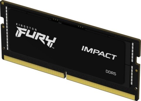 Kingston Pamięć DDR5 SODIMM Fury Impact 16GB(1*16GB)/4800 CL38 Kingston Pamięć DDR5 SODIMM Fury Impact 16GB(1*16GB)/4800 CL38