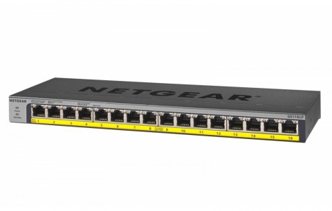 Netgear Przełącznik GS116LP Switch niezarządzalny 16xGE PoE+ Netgear Przełącznik GS116LP Switch niezarządzalny 16xGE PoE+