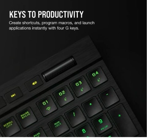 Corsair Klawiatura K100 RGB Air Wireless Ultra Thin Cherry MX Corsair Klawiatura K100 RGB Air Wireless Ultra Thin Cherry MX