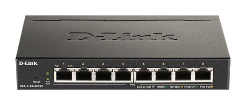 D-Link Przełącznik Smart DGS-1100-08PV2 8xGE PoE D-Link Przełącznik Smart DGS-1100-08PV2 8xGE PoE