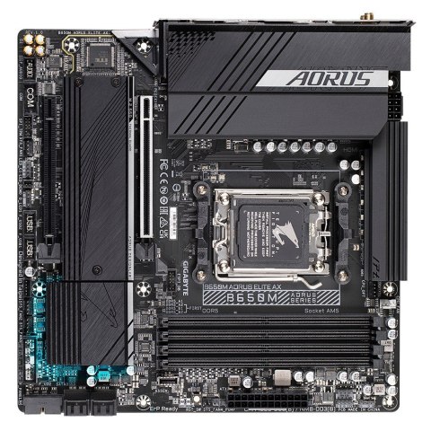 Gigabyte Płyta główna B650M AORUS ELITE AX AM5 4DDR5 HDMI/DP mATX Gigabyte Płyta główna B650M AORUS ELITE AX AM5 4DDR5 HDMI/DP mATX