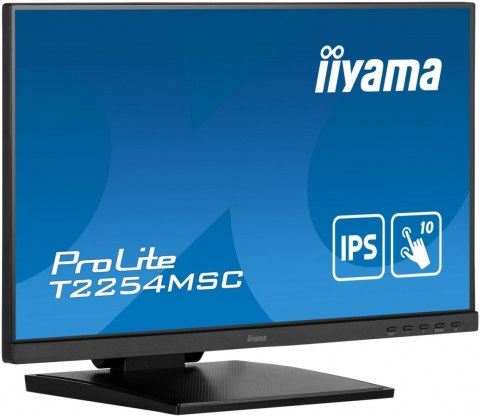 IIYAMA Monitor 21.5 cala T2254MSC-B1AG pojemnościowa 10 punktów, IPS, powłoka AG IIYAMA Monitor 21.5 cala T2254MSC-B1AG pojemnościowa 10 punktów, IPS, powłoka AG