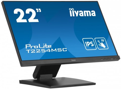 IIYAMA Monitor 21.5 cala T2254MSC-B1AG pojemnościowa 10 punktów, IPS, powłoka AG IIYAMA Monitor 21.5 cala T2254MSC-B1AG pojemnościowa 10 punktów, IPS, powłoka AG