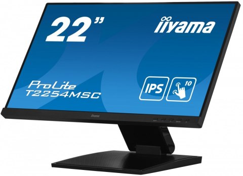 IIYAMA Monitor 21.5 cala T2254MSC-B1AG pojemnościowa 10 punktów, IPS, powłoka AG IIYAMA Monitor 21.5 cala T2254MSC-B1AG pojemnościowa 10 punktów, IPS, powłoka AG