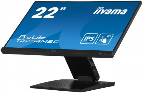 IIYAMA Monitor 21.5 cala T2254MSC-B1AG pojemnościowa 10 punktów, IPS, powłoka AG IIYAMA Monitor 21.5 cala T2254MSC-B1AG pojemnościowa 10 punktów, IPS, powłoka AG
