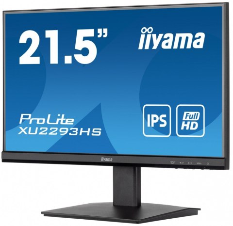 IIYAMA Monitor 21.5 cala XU2293HS-B5 IPS/HDMI/DP/SLIM/2x1W/3ms IIYAMA Monitor 21.5 cala XU2293HS-B5 IPS/HDMI/DP/SLIM/2x1W/3ms