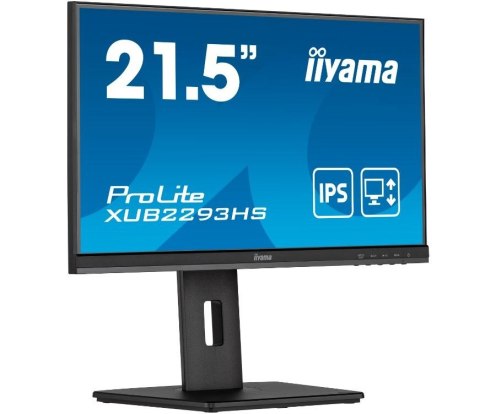 IIYAMA Monitor 22 cale XUB2293HS-B5 IPS,HDMI,DP,HAS(150mm),2x1W IIYAMA Monitor 22 cale XUB2293HS-B5 IPS,HDMI,DP,HAS(150mm),2x1W