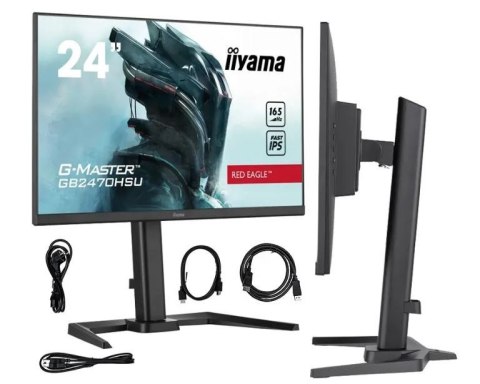 IIYAMA Monitor 24 cale GB2470HSU-B5 0.8ms,IPS,DP,HDMI,165Hz,HAS(150mm) IIYAMA Monitor 24 cale GB2470HSU-B5 0.8ms,IPS,DP,HDMI,165Hz,HAS(150mm)