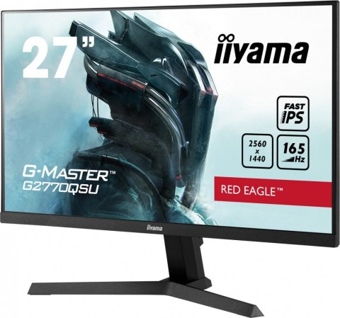 IIYAMA Monitor 27 cali G2770QSU-B1 0.5ms, IPS, DP, HDMI, 165Hz, 400cd/m2, USBx2 IIYAMA Monitor 27 cali G2770QSU-B1 0.5ms, IPS, DP, HDMI, 165Hz, 400cd/m2, USBx2