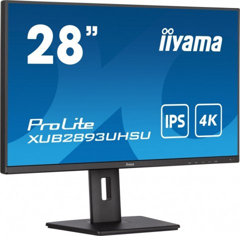 IIYAMA Monitor 28 cali XUB2893UHSU-B5,IPS,4K,HDMI,DP,2x2W,HAS(150mm) IIYAMA Monitor 28 cali XUB2893UHSU-B5,IPS,4K,HDMI,DP,2x2W,HAS(150mm)