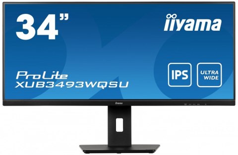 IIYAMA Monitor 34 cale XUB3493WQSU IPS,UWQHD,DP,HDMI,HAS(150mm) IIYAMA Monitor 34 cale XUB3493WQSU IPS,UWQHD,DP,HDMI,HAS(150mm)