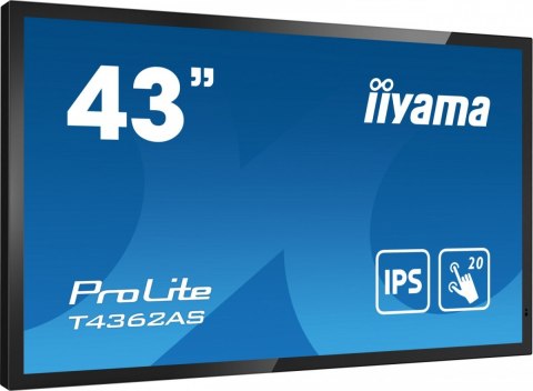 IIYAMA Monitor wielkoformatowy 43 cale T4362AS-B1 20pkt., 24/7, IPS, 500cd, ANDROID 8.0 IIYAMA Monitor wielkoformatowy 43 cale T4362AS-B1 20pkt., 24/7, IPS, 500cd, ANDROID 8.0