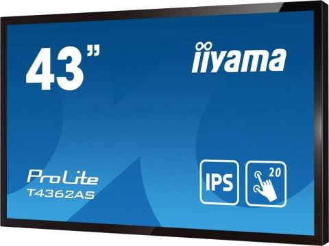 IIYAMA Monitor wielkoformatowy 43 cale T4362AS-B1 20pkt., 24/7, IPS, 500cd, ANDROID 8.0 IIYAMA Monitor wielkoformatowy 43 cale T4362AS-B1 20pkt., 24/7, IPS, 500cd, ANDROID 8.0