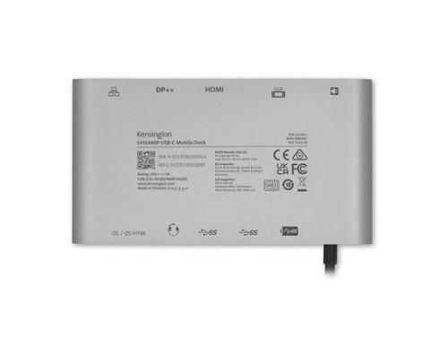 Kensington Mobilna stacja dokująca UH1440P USB-C Dual Video 85W Pass Through Power Kensington Mobilna stacja dokująca UH1440P USB-C Dual Video 85W Pass Through Power
