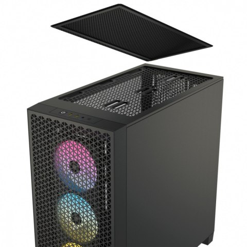 Corsair Obudowa 3000D Airflow RGB TG Mid-Tower Czarna Corsair Obudowa 3000D Airflow RGB TG Mid-Tower Czarna