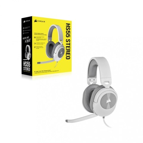 Corsair Słuchawki HS55 Stereo białe Corsair Słuchawki HS55 Stereo białe
