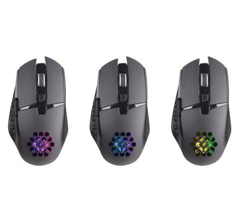 Defender Mysz gamingowa bezprzewodowa GLORY GM-514 7P RGB 1200/2400/3200 DPI Czarna Defender Mysz gamingowa bezprzewodowa GLORY GM-514 7P RGB 1200/2400/3200 DPI Czarna