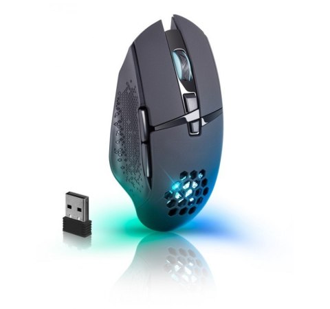 Defender Mysz gamingowa bezprzewodowa GLORY GM-514 7P RGB 1200/2400/3200 DPI Czarna Defender Mysz gamingowa bezprzewodowa GLORY GM-514 7P RGB 1200/2400/3200 DPI Czarna