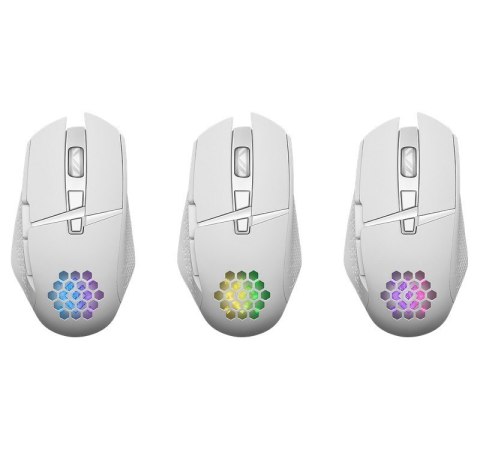 Defender Mysz gamingowa bezprzewodowa Glory GM-514 RGB 7P 1200/2400/3200 DPI biała Defender Mysz gamingowa bezprzewodowa Glory GM-514 RGB 7P 1200/2400/3200 DPI biała