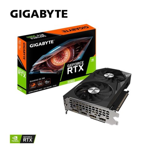Gigabyte Karta graficzna GeForce RTX 3060 Gaming OC 8GB GDDR6 128bit 2DP/2HDMI Gigabyte Karta graficzna GeForce RTX 3060 Gaming OC 8GB GDDR6 128bit 2DP/2HDMI