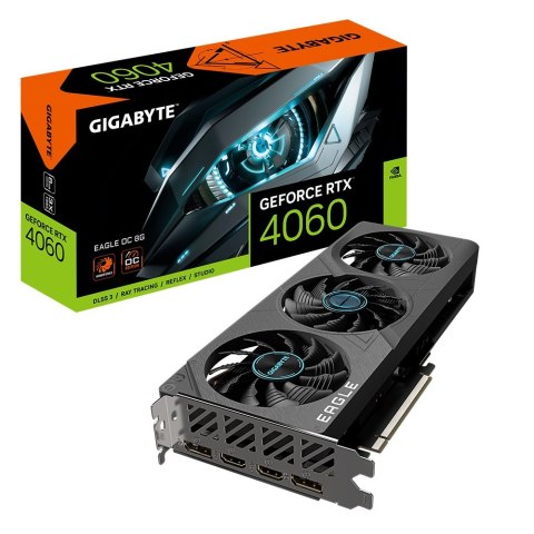 Gigabyte Karta graficzna GeForce RTX 4060 EAGLE OC 8G GDDR6 128bit 2DP/2HDMI Gigabyte Karta graficzna GeForce RTX 4060 EAGLE OC 8G GDDR6 128bit 2DP/2HDMI