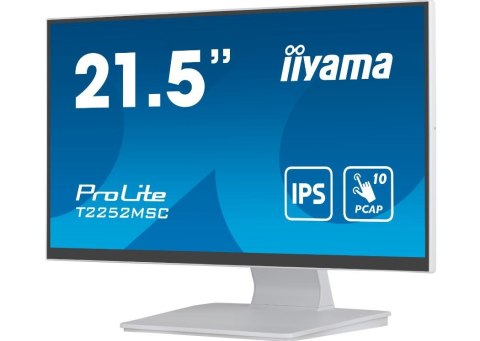 IIYAMA Monitor 22 cale T2252MSC-W2 10 PKT. POJ,IPS,HDMI,DP,2x1W,7H IIYAMA Monitor 22 cale T2252MSC-W2 10 PKT. POJ,IPS,HDMI,DP,2x1W,7H