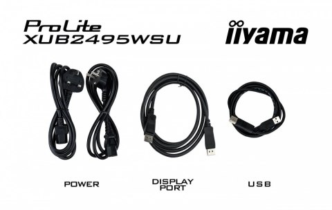IIYAMA Monitor 24.1 cala XUB2495WSU-B5 IPS,16:10,HAS(150mm),4xUSB IIYAMA Monitor 24.1 cala XUB2495WSU-B5 IPS,16:10,HAS(150mm),4xUSB
