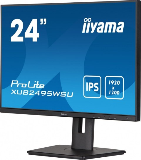 IIYAMA Monitor 24.1 cala XUB2495WSU-B5 IPS,16:10,HAS(150mm),4xUSB IIYAMA Monitor 24.1 cala XUB2495WSU-B5 IPS,16:10,HAS(150mm),4xUSB