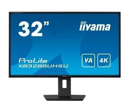 IIYAMA Monitor 31,5 cala XB3288UHSU 4K,VA,HDMI,DP,PIP,F.Sync,HAS/150mm,USB IIYAMA Monitor 31,5 cala XB3288UHSU 4K,VA,HDMI,DP,PIP,F.Sync,HAS/150mm,USB