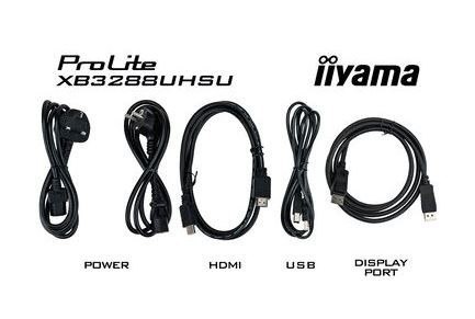IIYAMA Monitor 31,5 cala XB3288UHSU 4K,VA,HDMI,DP,PIP,F.Sync,HAS/150mm,USB IIYAMA Monitor 31,5 cala XB3288UHSU 4K,VA,HDMI,DP,PIP,F.Sync,HAS/150mm,USB