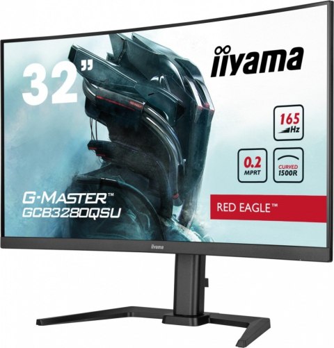 IIYAMA Monitor G-Master 31.5 cala GCB3280QSU-B1 VA,QHD,165Hz,1500R,0.2ms,2xHDMI,2xDP IIYAMA Monitor G-Master 31.5 cala GCB3280QSU-B1 VA,QHD,165Hz,1500R,0.2ms,2xHDMI,2xDP