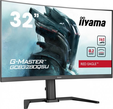 IIYAMA Monitor G-Master 31.5 cala GCB3280QSU-B1 VA,QHD,165Hz,1500R,0.2ms,2xHDMI,2xDP IIYAMA Monitor G-Master 31.5 cala GCB3280QSU-B1 VA,QHD,165Hz,1500R,0.2ms,2xHDMI,2xDP