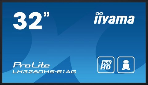 IIYAMA Monitor wielkoformatowy 31.5 cala LH3260HS-B1AG matowy 24h/7 500(cd/m2) VA 1920 x 1080 FHD Android.11 Wifi CMS(iiSignage2) IIYAMA Monitor wielkoformatowy 31.5 cala LH3260HS-B1AG matowy 24h/7 500(cd/m2) VA 1920 x 1080 FHD Android.11 Wifi CMS(iiSignage2)