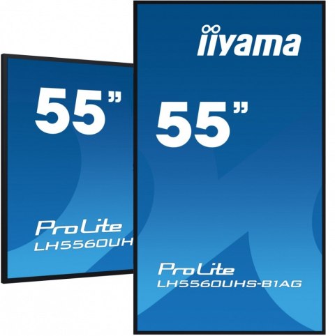 IIYAMA Monitor wielkoformatowy 55 cale LH5560UHS-B1AG matowy 24h/7 500(cd/m2) VA 3840 x 2160 UHD(4K) Android.11 Wifi CMS(iiSignage2) IIYAMA Monitor wielkoformatowy 55 cale LH5560UHS-B1AG matowy 24h/7 500(cd/m2) VA 3840 x 2160 UHD(4K) Android.11 Wifi CMS(iiSignage2)