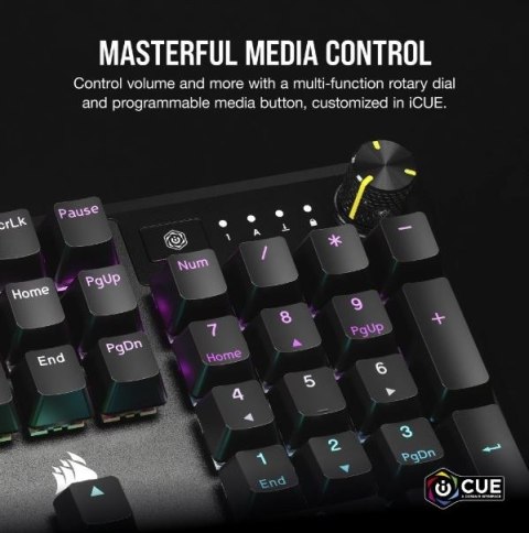Corsair Klawiatura mechaniczna K70 Core RGB czarna Corsair Klawiatura mechaniczna K70 Core RGB czarna