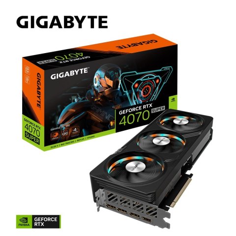 Gigabyte Karta graficzna RTX 4070 SUPER GAMING OC 12G GDDR6X 192bit 3DP Gigabyte Karta graficzna RTX 4070 SUPER GAMING OC 12G GDDR6X 192bit 3DP