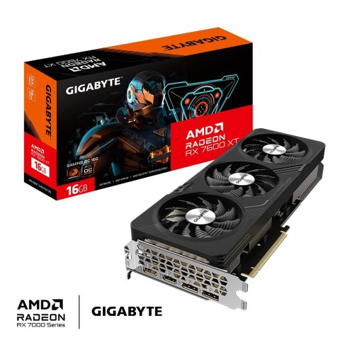 Gigabyte Karta graficzna Radeon RX 7600 XT GAMING OC 16G GDDR6 128bit 2DP/2HDMI Gigabyte Karta graficzna Radeon RX 7600 XT GAMING OC 16G GDDR6 128bit 2DP/2HDMI