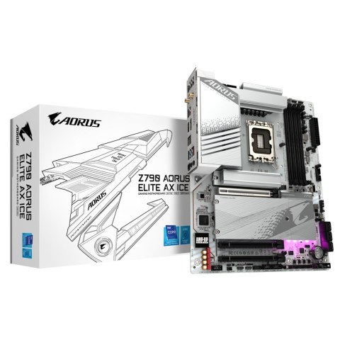 Gigabyte Płyta główna Z790 AORUS ELITE AX ICE S1700 4DDR5 USB/DP ATX Gigabyte Płyta główna Z790 AORUS ELITE AX ICE S1700 4DDR5 USB/DP ATX
