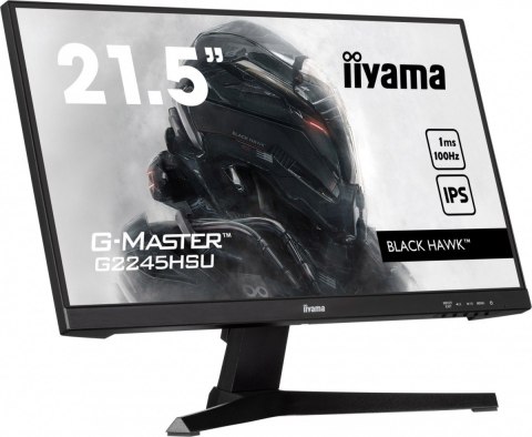 IIYAMA Monitor 22 cale G2245HSU-B1 IPS,FHD,100Hz,1ms,2xUSB,HDMI,DP,2x2W, FreeSync IIYAMA Monitor 22 cale G2245HSU-B1 IPS,FHD,100Hz,1ms,2xUSB,HDMI,DP,2x2W, FreeSync